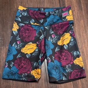 Floral Nike Dry Fit Biker Shorts